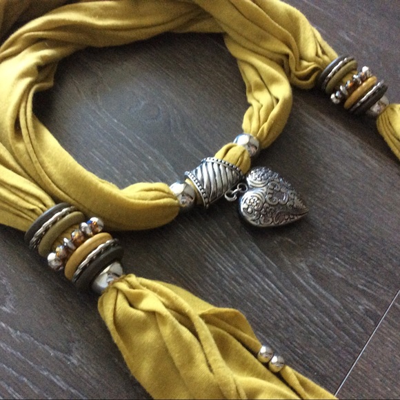 Mustard Scarf - Picture 2 of 3